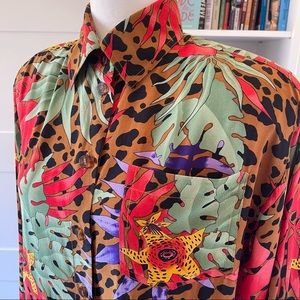 Vintage Silk Tropical Blouse | Regina Porter